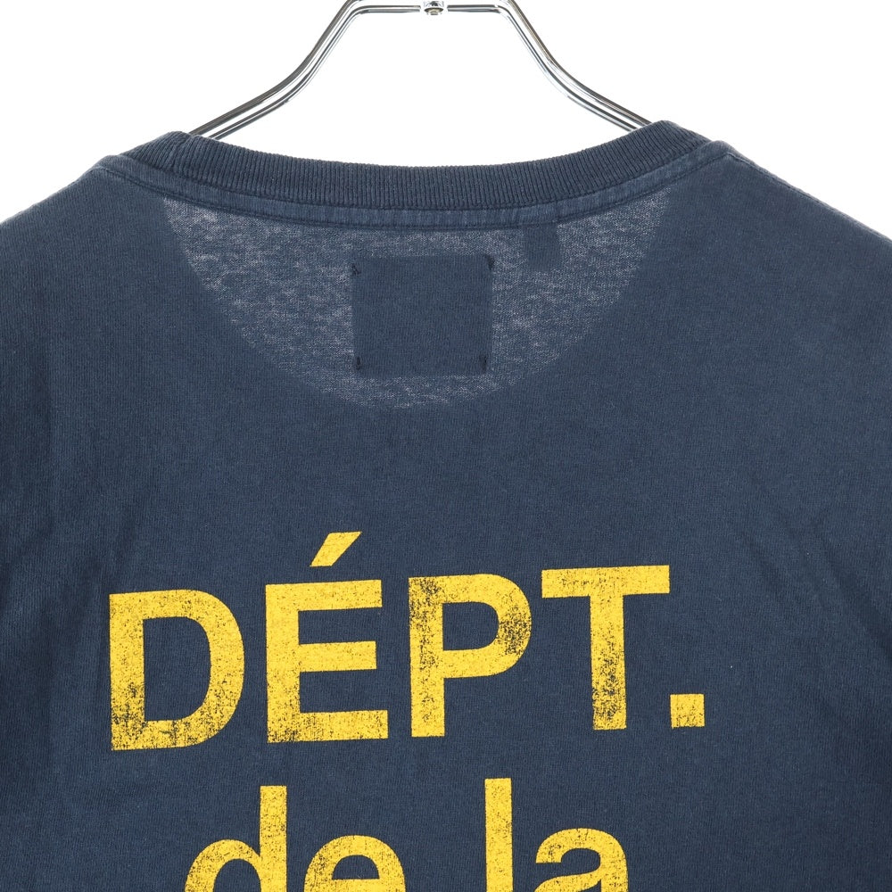 GALLERY DEPT.(ギャラリーデプト) DEPT de la GALERIE Classic Tee 両面ロゴプリント クルーネック半袖Tシャツカットソー ブラック