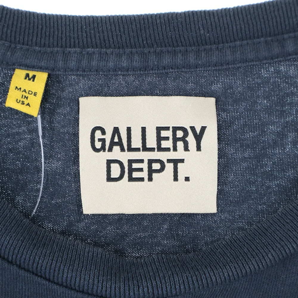GALLERY DEPT.(ギャラリーデプト) DEPT de la GALERIE Classic Tee 両面ロゴプリント クルーネック半袖Tシャツカットソー ブラック