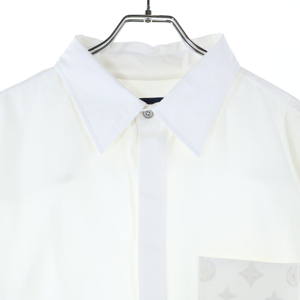 LOUIS VUITTON(ルイヴィトン) 25AW モノグラムコットン 半袖シャツ ホワイト RM252MQ IKE HTS48W