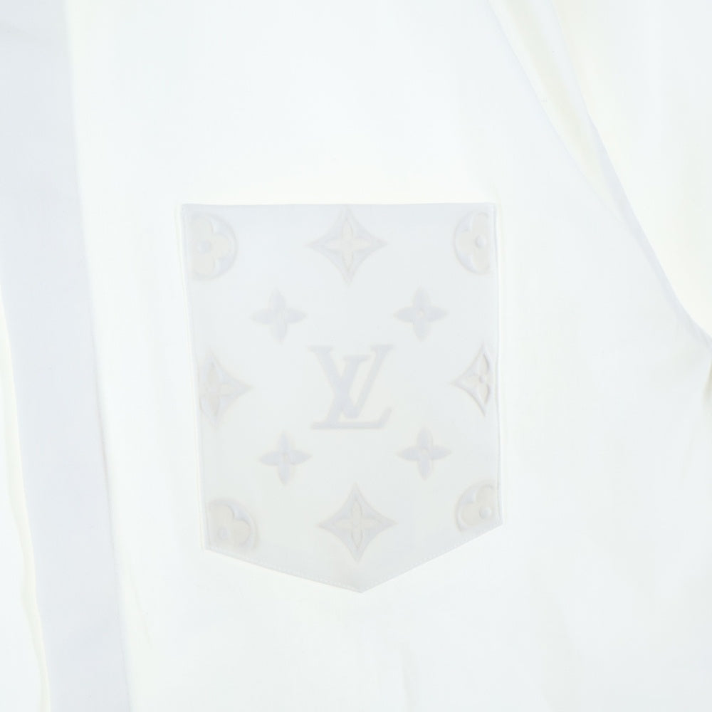 LOUIS VUITTON(ルイヴィトン) 25AW モノグラムコットン 半袖シャツ ホワイト RM252MQ IKE HTS48W
