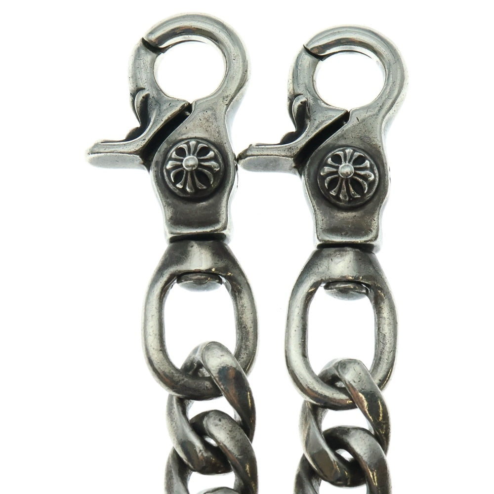 CHROME HEARTS(クロムハーツ) CLASSIC SHORT-T/ 2クリップショートクラシック ウォレットチェーン シルバー BCA068