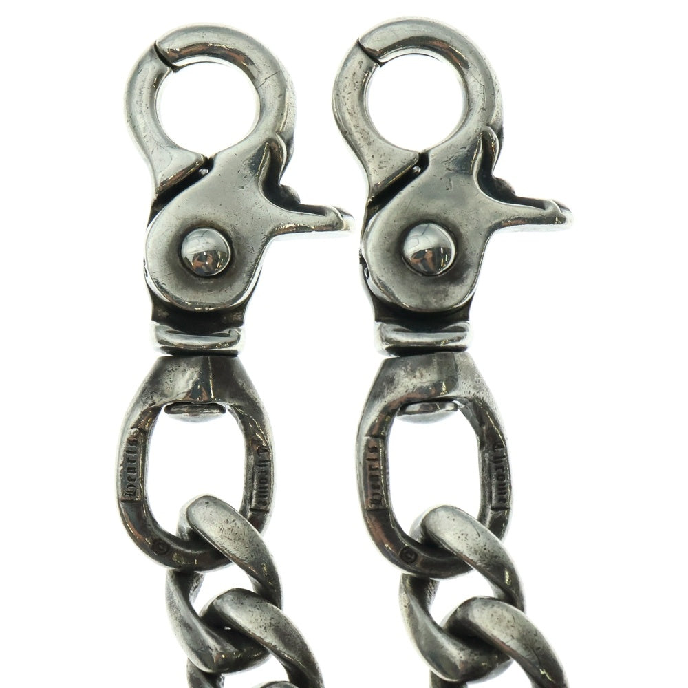 CHROME HEARTS(クロムハーツ) CLASSIC SHORT-T/ 2クリップショートクラシック ウォレットチェーン シルバー BCA068