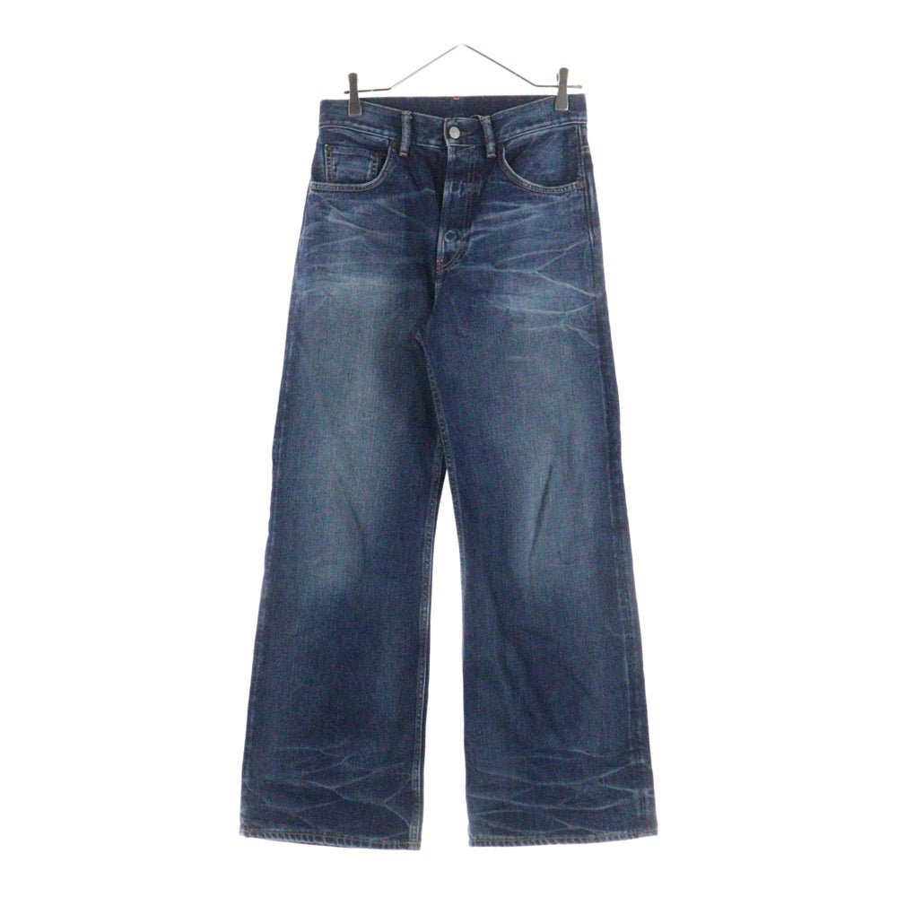 Acne Studios(アクネ ストゥディオズ) 2021M Broadway ウォッシュド加工 ルーズフィットデニムパンツ インディゴ
