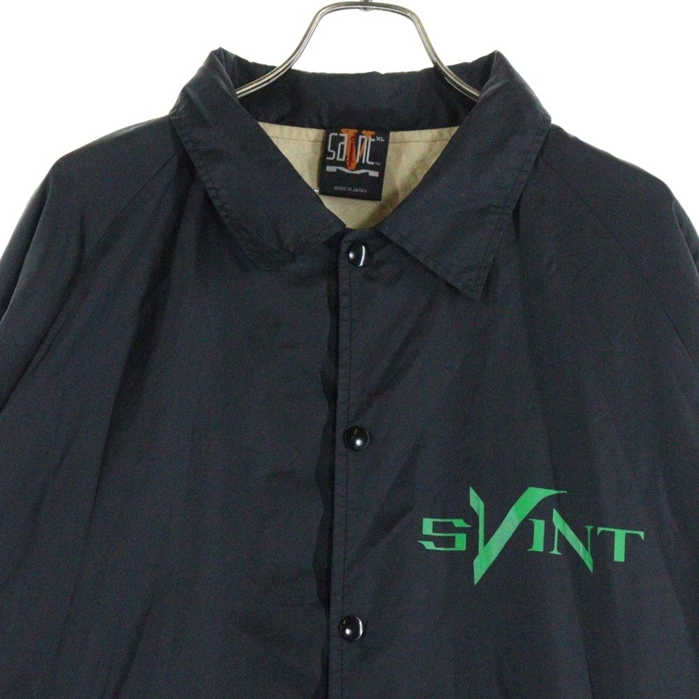 SAINT MICHAEL(セントマイケル) 22AW×VLONE VL COACH JACKET SKULL ナイロンコーチジャケット ブラック