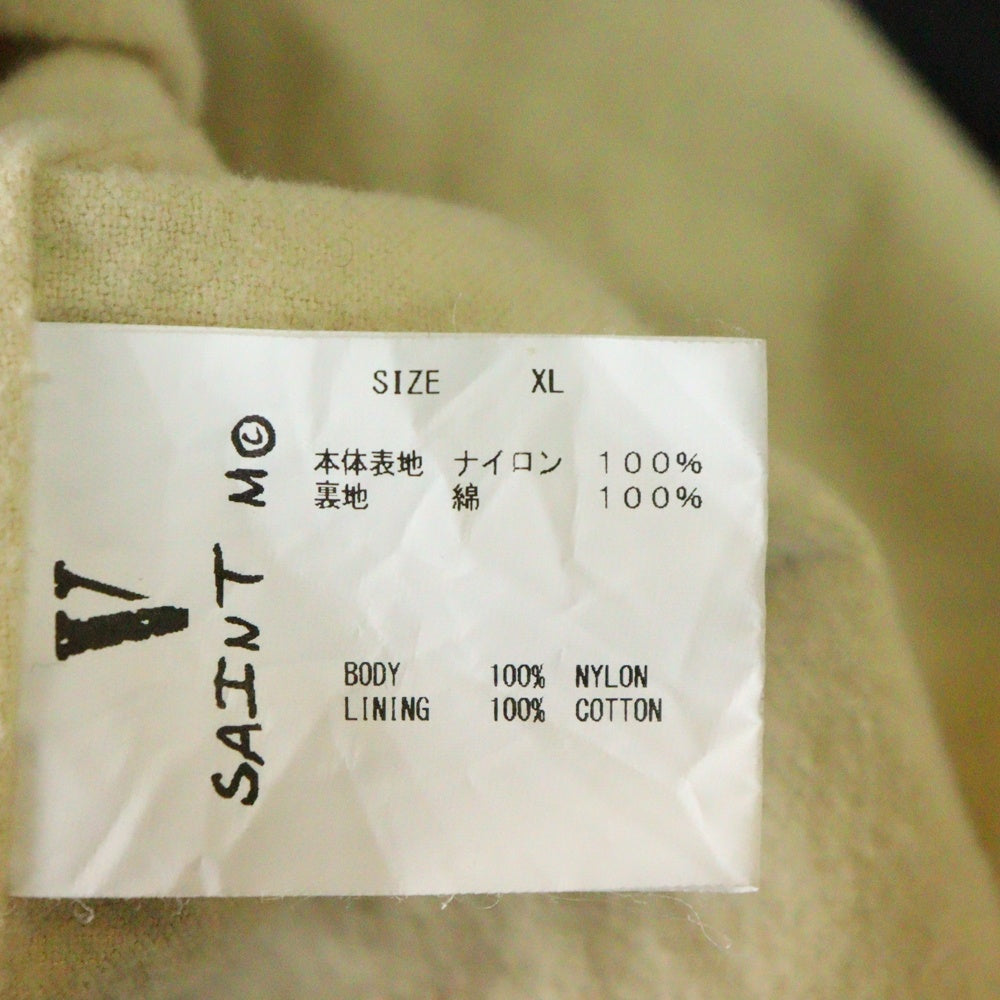 SAINT MICHAEL(セントマイケル) 22AW×VLONE VL COACH JACKET SKULL ナイロンコーチジャケット ブラック