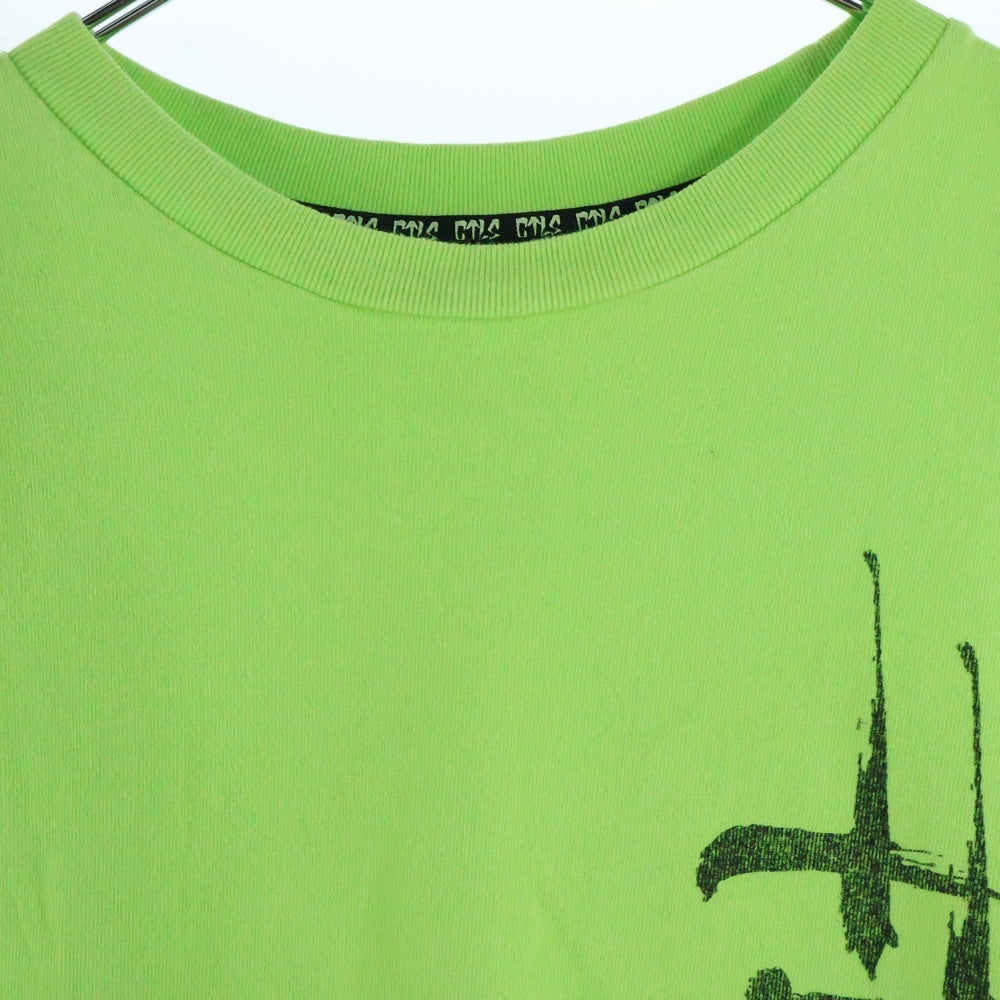 cvtvlist(カタリスト) 両面プリント 長袖Tシャツ ロンT カットソー イエロー