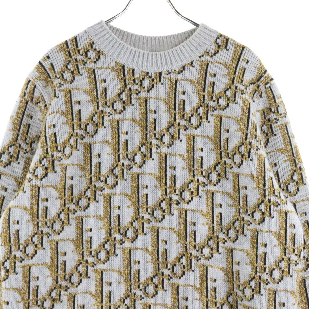 DIOR(ディオール) Oblique Sweater オブリーク グラフィック ウールニット セーター グレー 193M638AT393