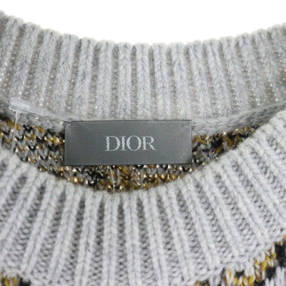 DIOR(ディオール) Oblique Sweater オブリーク グラフィック ウールニット セーター グレー 193M638AT393