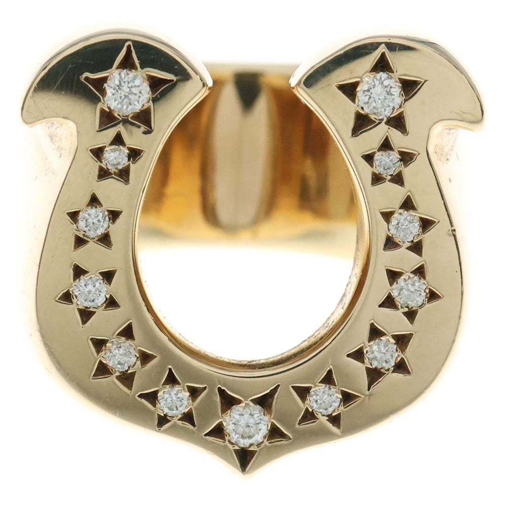 TENDERLOIN(テンダーロイン) T-H.SRING GOLD/STONE 8K ダイヤ ホースシューリング 指輪 ゴールド