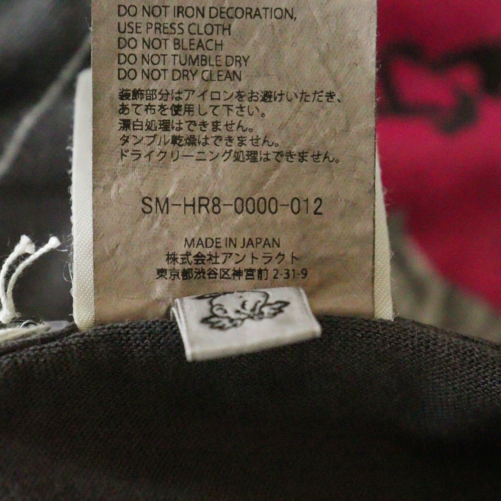SAINT MICHAEL(セントマイケル) 25SS LOVEプリント 半袖Tシャツ カットソー ブラック SM-HR8-0000-012