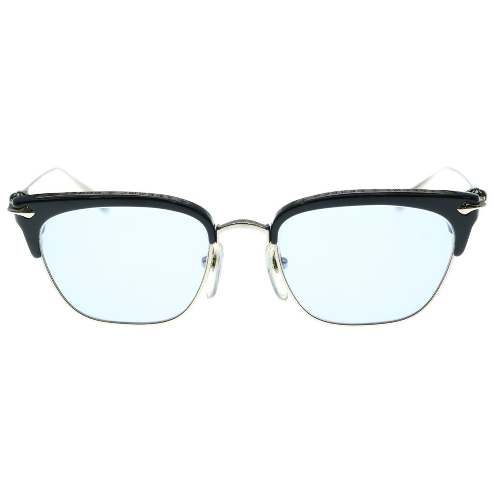 CHROME HEARTS(クロムハーツ) SLUNTRADICTION クロスボール スクエア 眼鏡 サングラス アイウェア シルバー/ブラック
