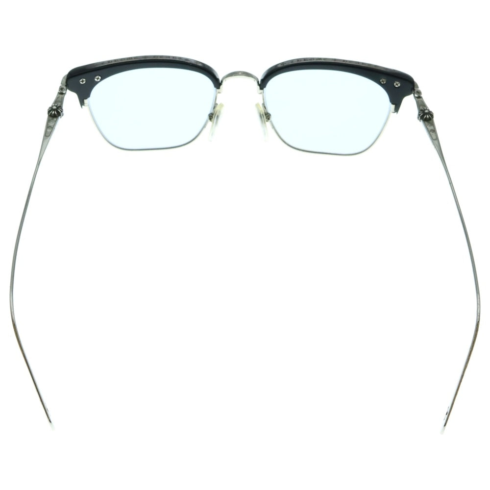 CHROME HEARTS(クロムハーツ) SLUNTRADICTION クロスボール スクエア 眼鏡 サングラス アイウェア シルバー/ブラック
