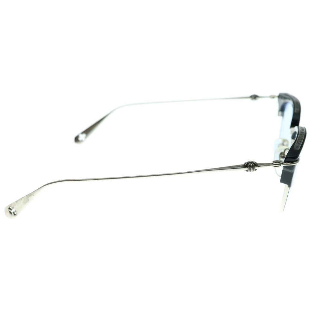 CHROME HEARTS(クロムハーツ) SLUNTRADICTION クロスボール スクエア 眼鏡 サングラス アイウェア シルバー/ブラック