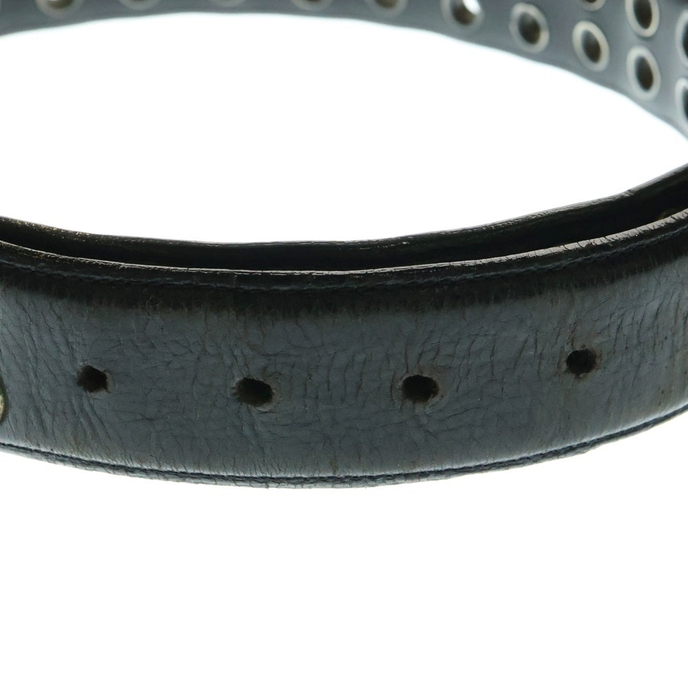 CHROME HEARTS(クロムハーツ) 1.5 STRP LG GRMT ダブルグロメット レザーベルト ブラック