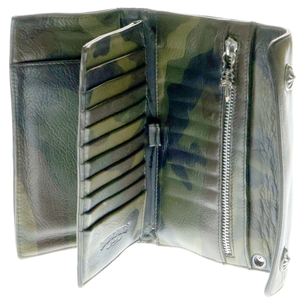 CHROME HEARTS(クロムハーツ) WAVE ウェーブ レザーウォレット 財布 カモ