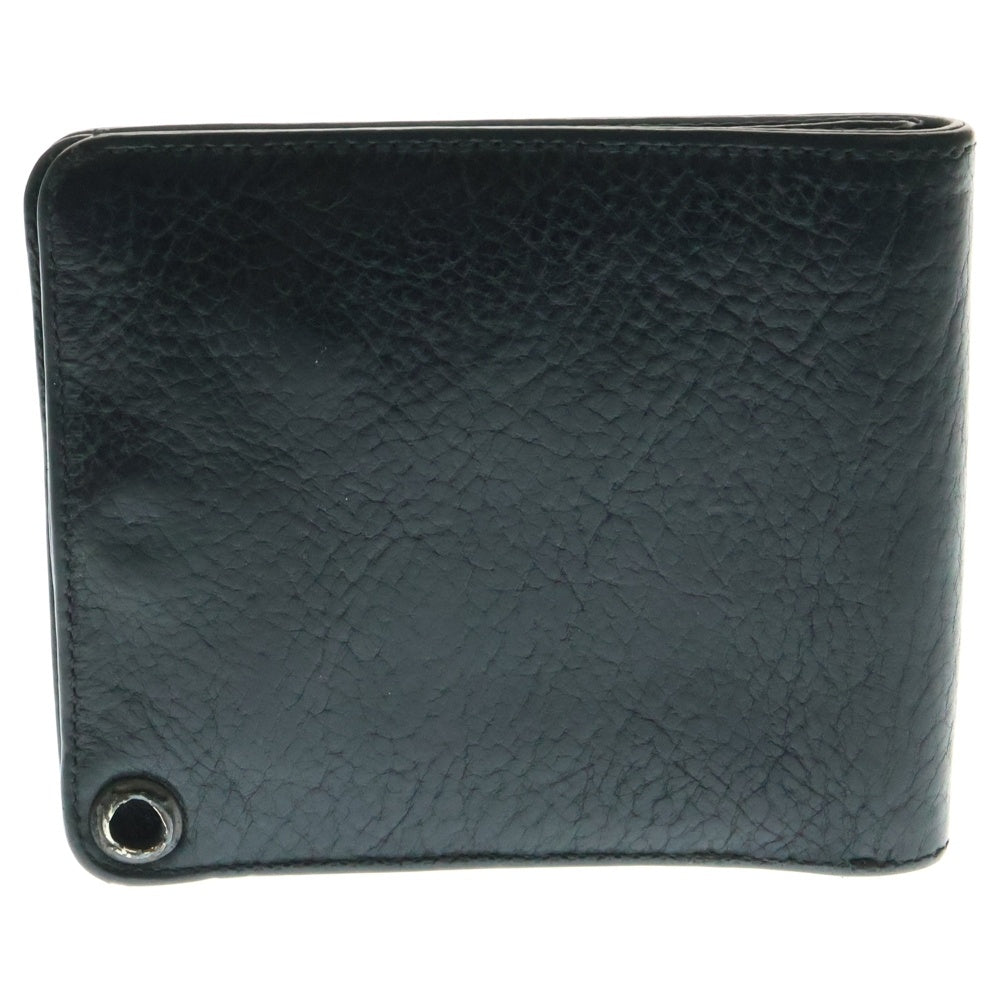 CHROME HEARTS(クロムハーツ) 1SNAP 1スナップ クロス ボールボタン レザーウォレット 財布 ブラック BCA361