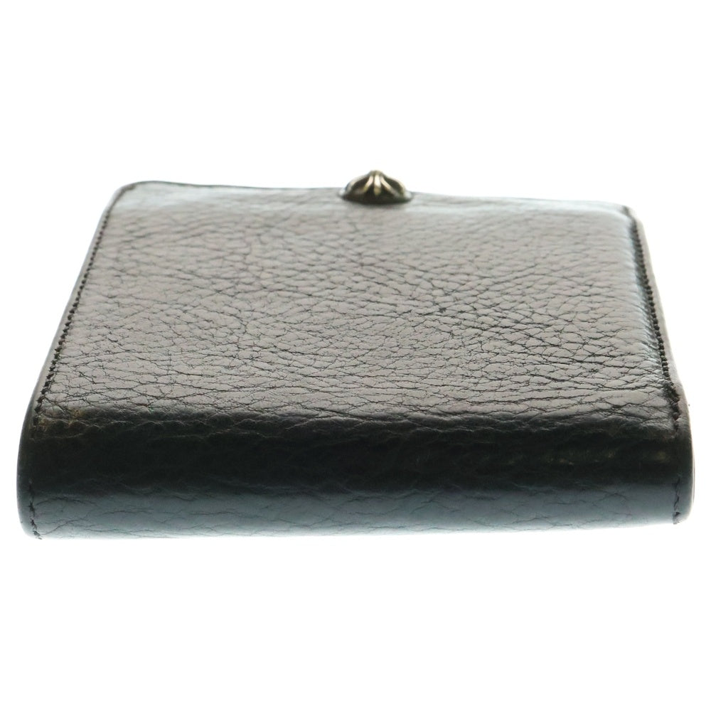 CHROME HEARTS(クロムハーツ) 1SNAP 1スナップ クロス ボールボタン レザーウォレット 財布 ブラック BCA361