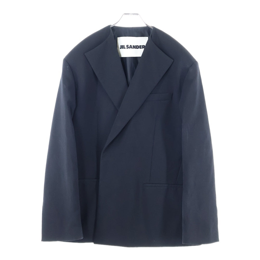 JIL SANDER(ジルサンダー) 24SS オーバーサイズ 1Bシングルテーラードジャケット ブラック J21BN0166