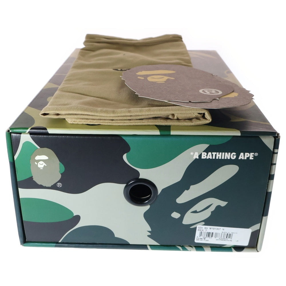 BAPE BY A BATHING APE(ベイプ ア ベイシング エイプ) BAPE STA SHARK スター シャーク レザーローカットスニーカー ブラック