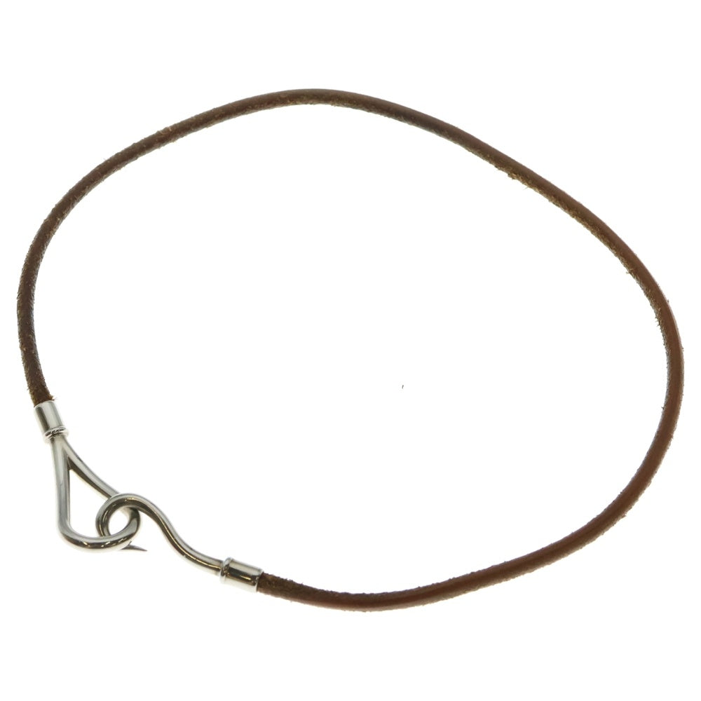 HERMES(エルメス) ジャンボ レザーチョーカー ネックレス