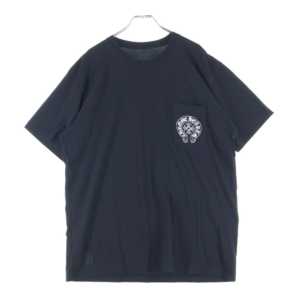 CHROME HEARTS(クロムハーツ) Las Vegas Horseshoe Tee ラスベガス限定 ホースシュープリント クルーネック 半袖Tシャツ カットソー ブラック