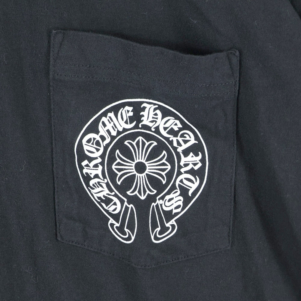 CHROME HEARTS(クロムハーツ) Las Vegas Horseshoe Tee ラスベガス限定 ホースシュープリント クルーネック 半袖Tシャツ カットソー ブラック