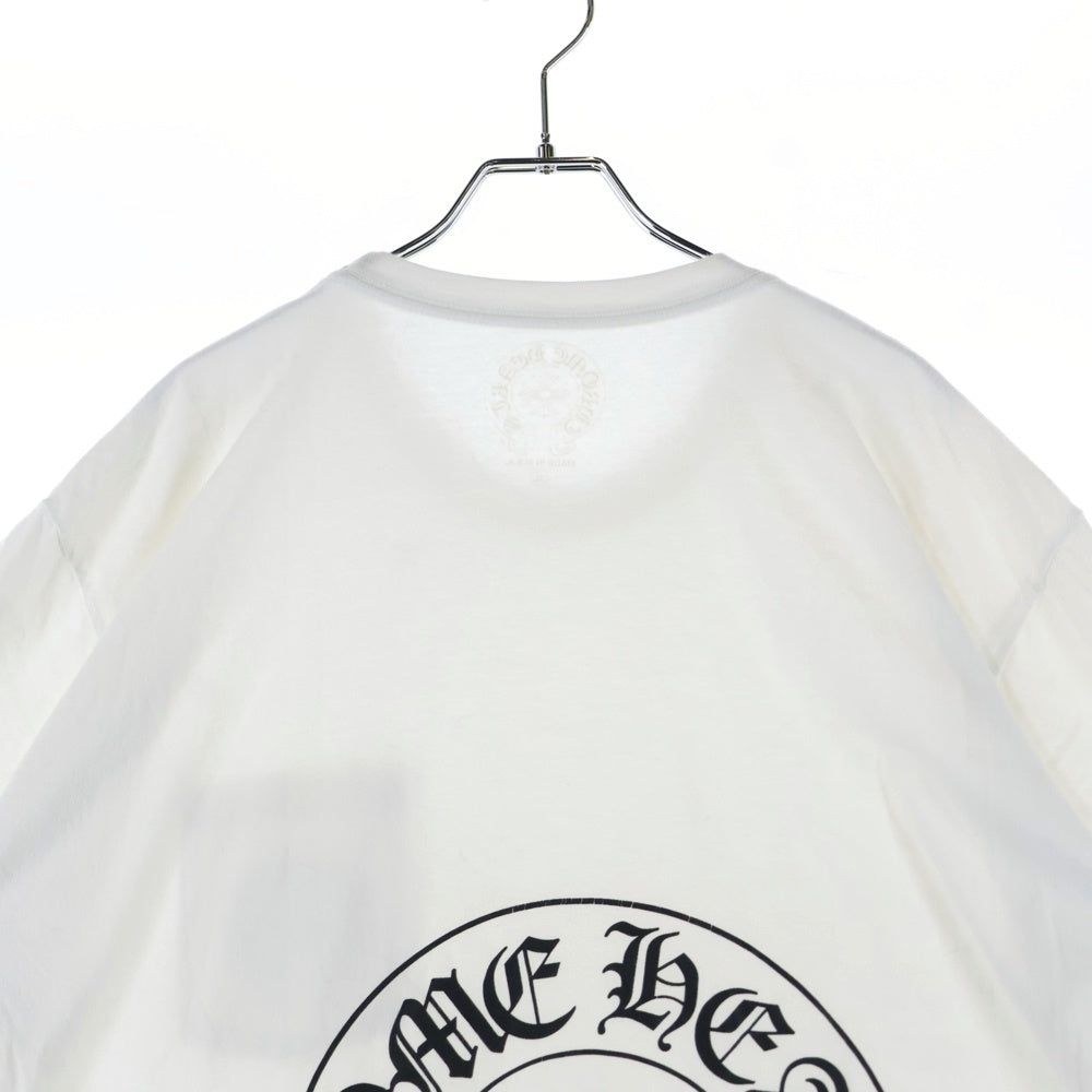 CHROME HEARTS(クロムハーツ) Honolulu Back Horseshoe Tee ホノルルバックホースシュー クルーネック半袖Tシャツカットソー ホワイト
