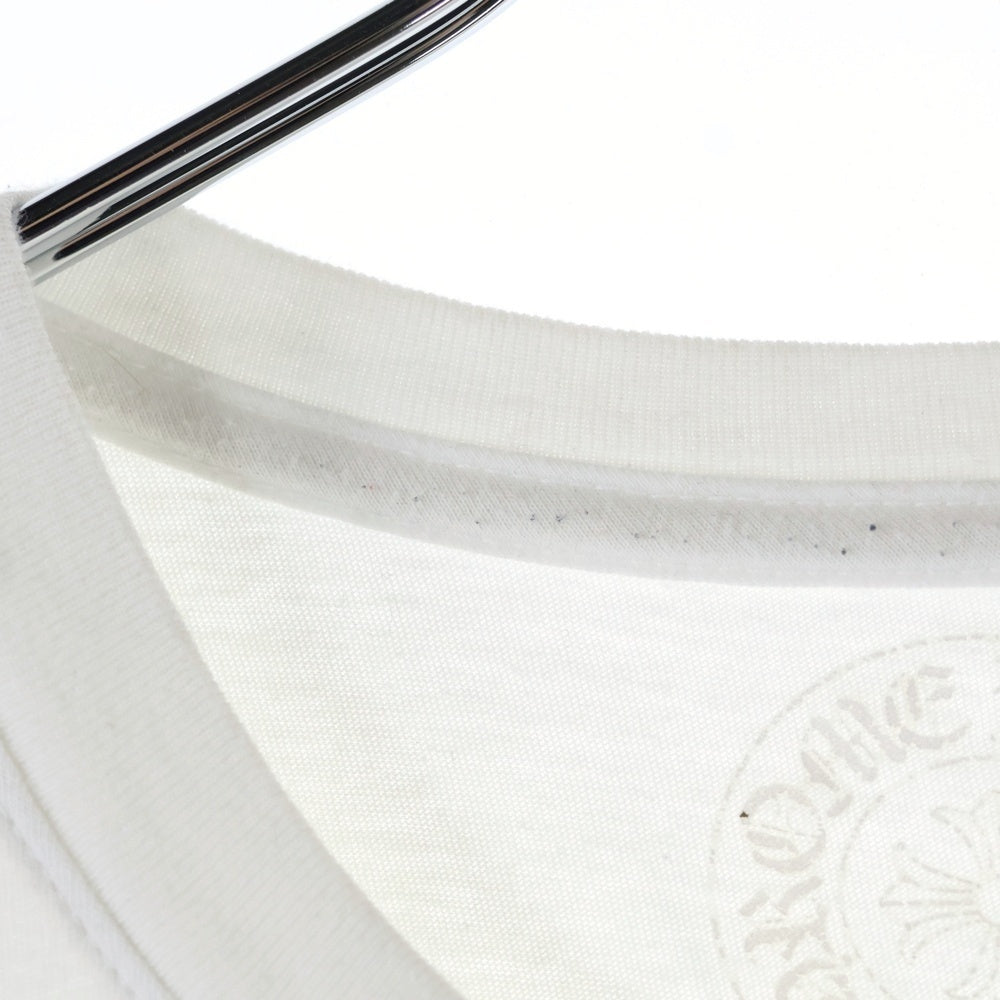 CHROME HEARTS(クロムハーツ) Honolulu Back Horseshoe Tee ホノルルバックホースシュー クルーネック半袖Tシャツカットソー ホワイト