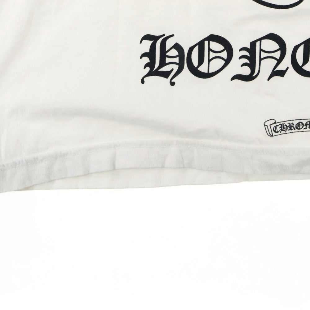 CHROME HEARTS(クロムハーツ) Honolulu Back Horseshoe Tee ホノルルバックホースシュー クルーネック半袖Tシャツカットソー ホワイト