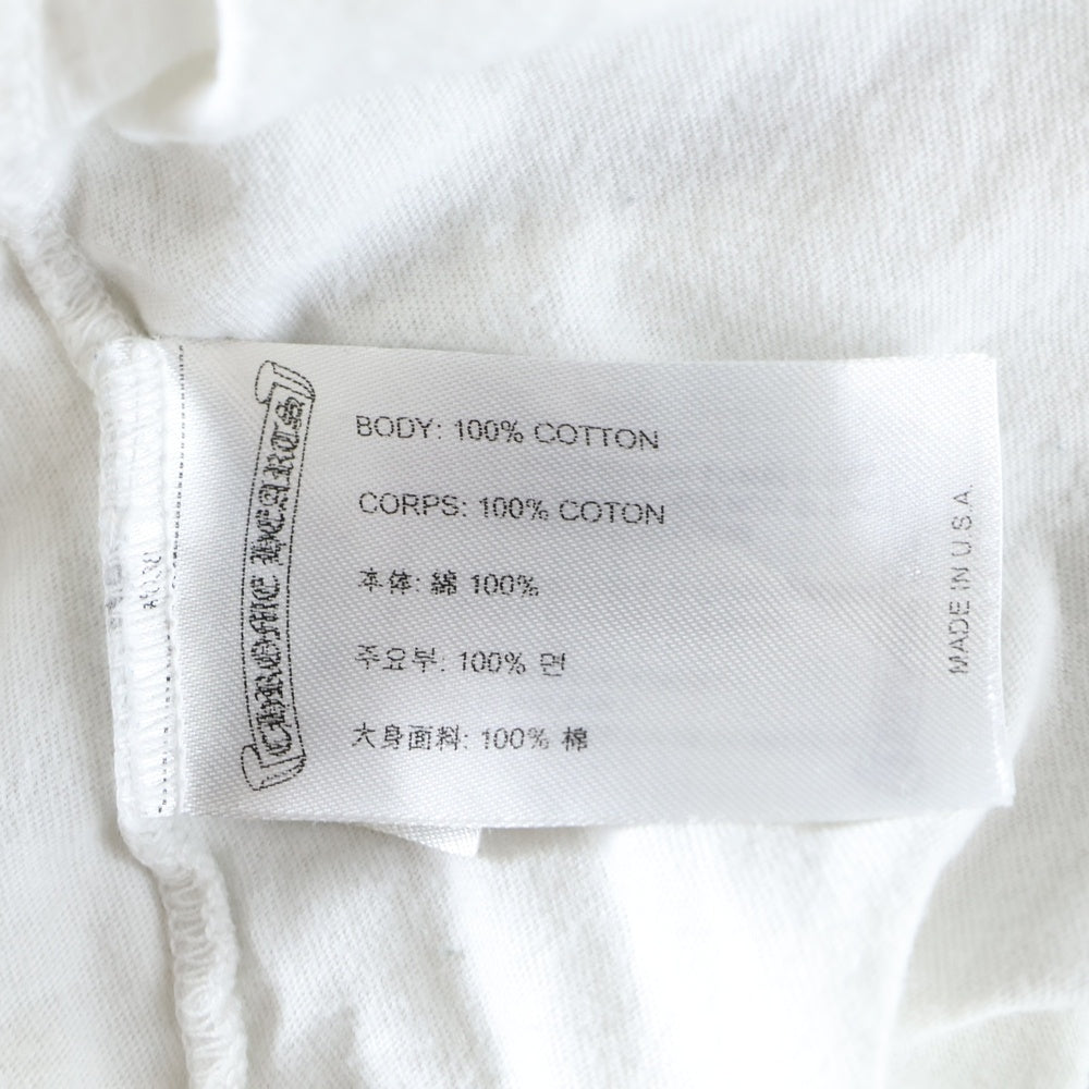 CHROME HEARTS(クロムハーツ) Honolulu Back Horseshoe Tee ホノルルバックホースシュー クルーネック半袖Tシャツカットソー ホワイト