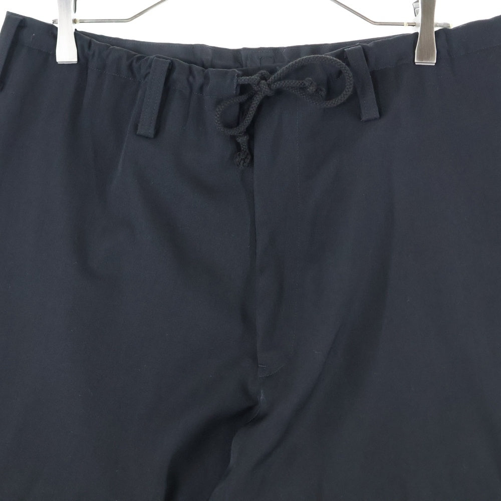 REGULATION Yohji Yamamoto MEN(レギュレーションヨウジヤマモトメン) Gabardine Slim String Pants ドローストリング パンツ ブラック HX-P01-140