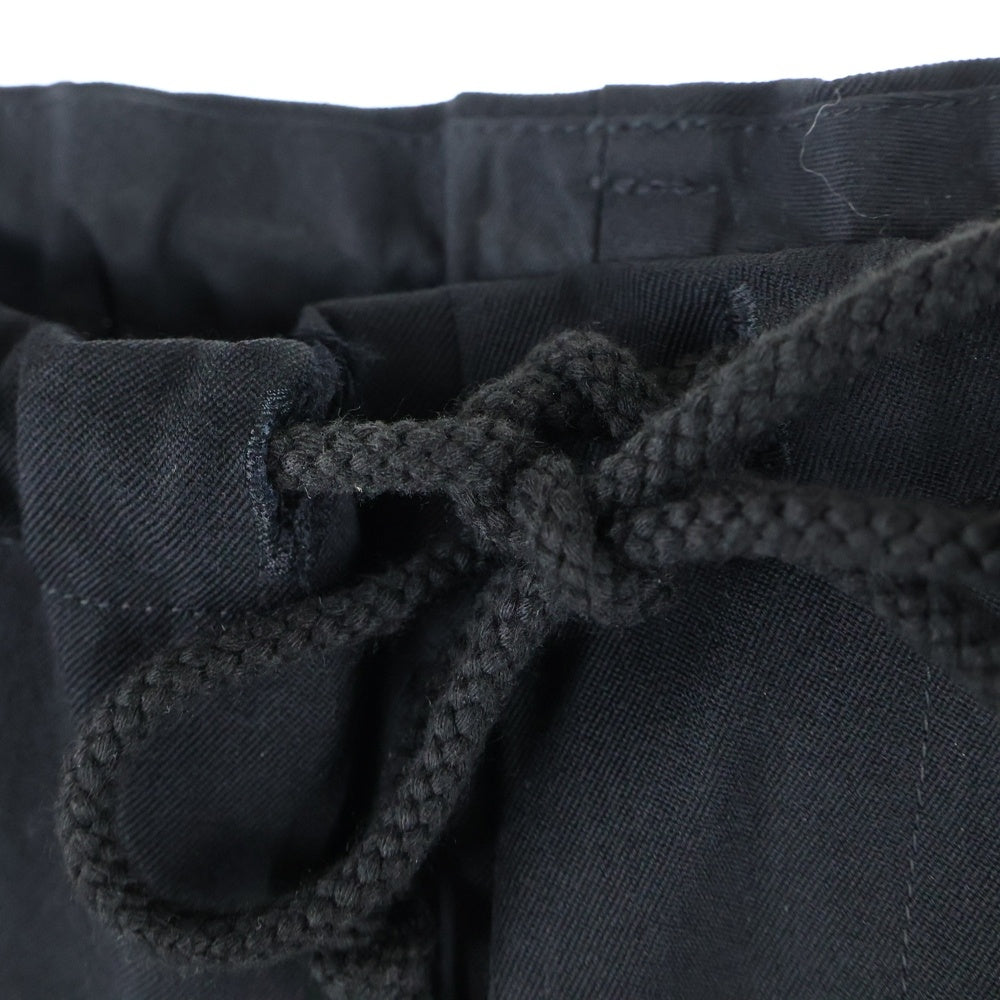 REGULATION Yohji Yamamoto MEN(レギュレーションヨウジヤマモトメン) Gabardine Slim String Pants ドローストリング パンツ ブラック HX-P01-140