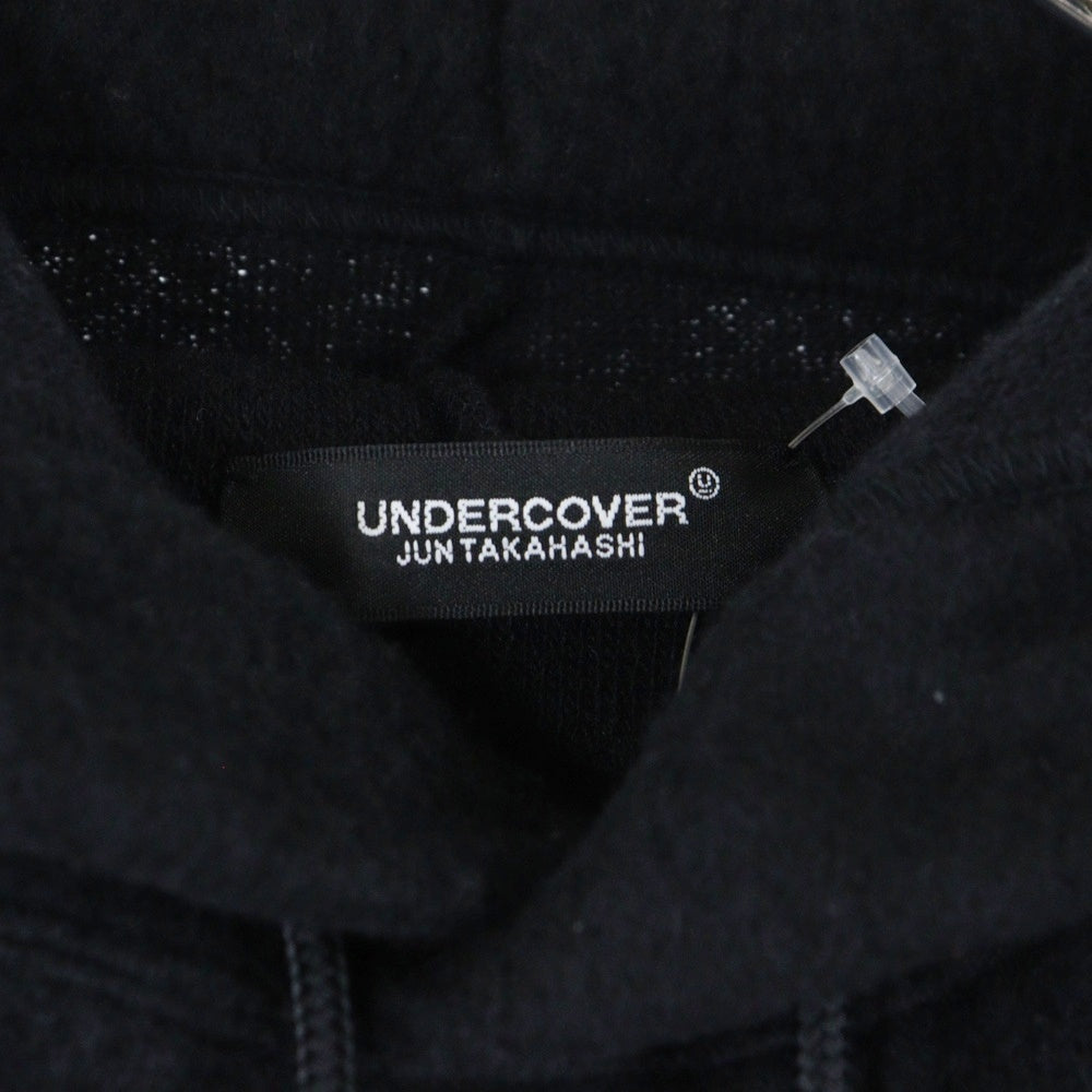 UNDERCOVER(アンダーカバー) 25AW ウールカシミア混パイル フーディ パーカー ブラック UC2E4809