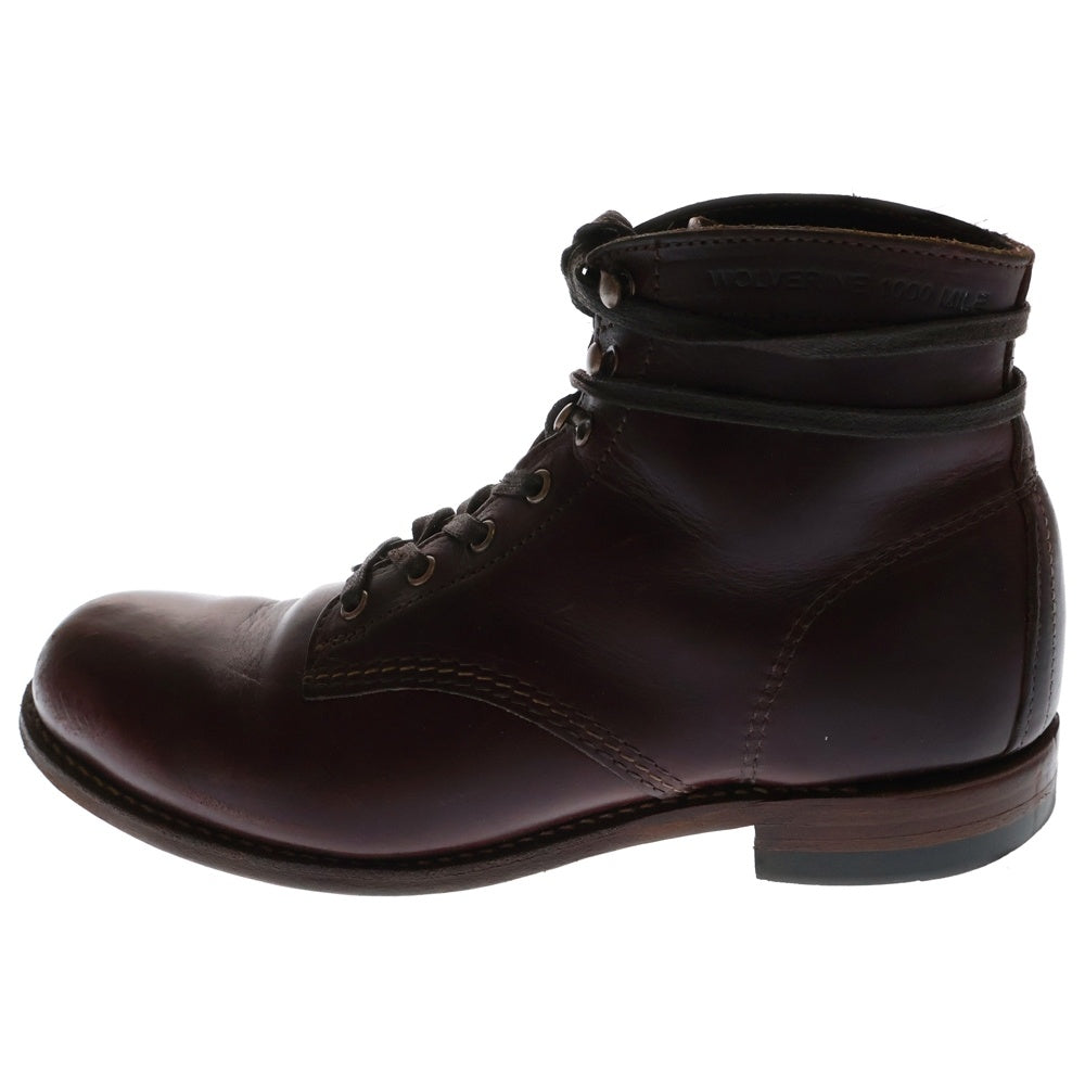 WOLVERINE(ウルヴァリン) 1000MILE BOOTS ビブラムソール 1000マイル ブーツ レッド D401002 26.5cm