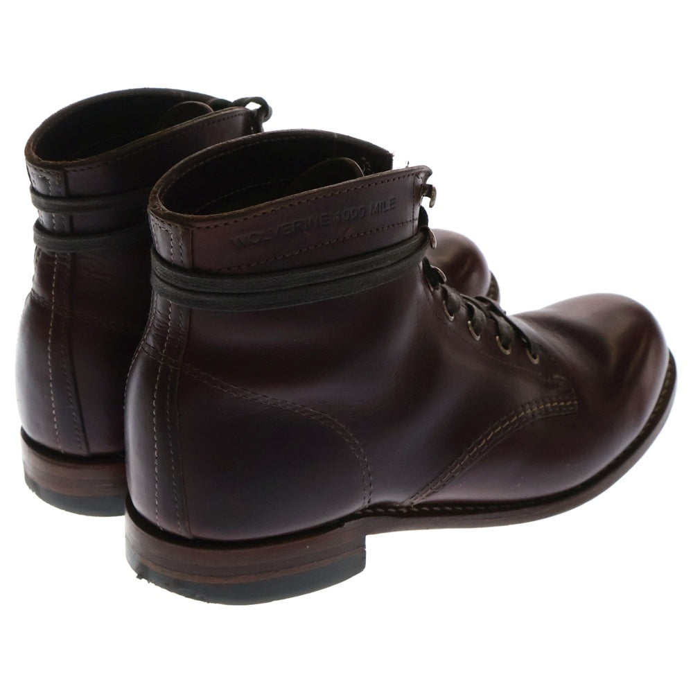 WOLVERINE(ウルヴァリン) 1000MILE BOOTS ビブラムソール 1000マイル ブーツ レッド D401002 26.5cm