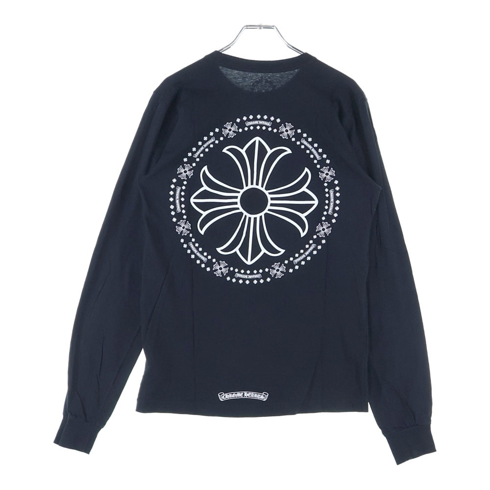 CHROME HEARTS(クロムハーツ) CH PLS L/S CHプラス 両面プリント ロングスリーブ 長袖Tシャツ ブラック