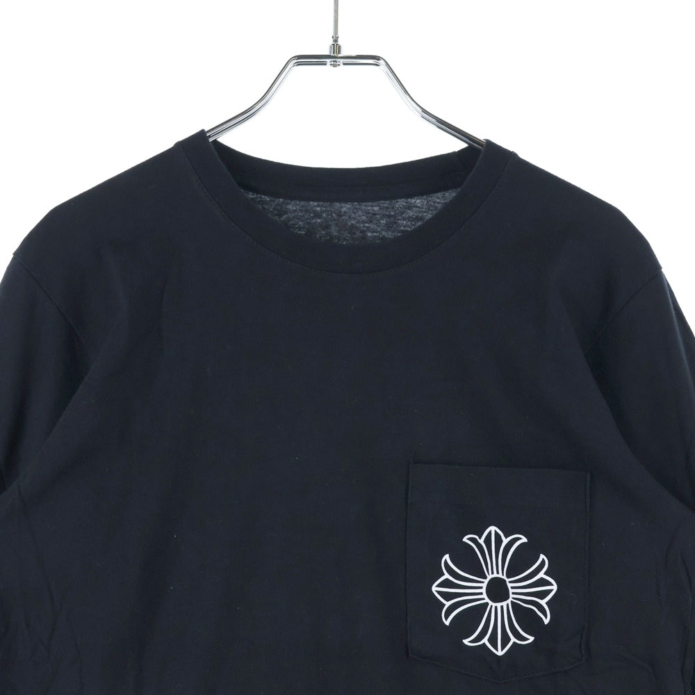 CHROME HEARTS(クロムハーツ) CH PLS L/S CHプラス 両面プリント ロングスリーブ 長袖Tシャツ ブラック