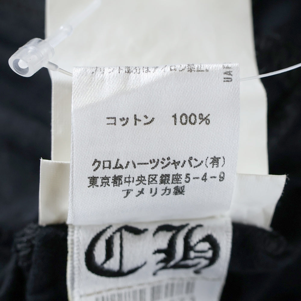 CHROME HEARTS(クロムハーツ) CH PLS L/S CHプラス 両面プリント ロングスリーブ 長袖Tシャツ ブラック