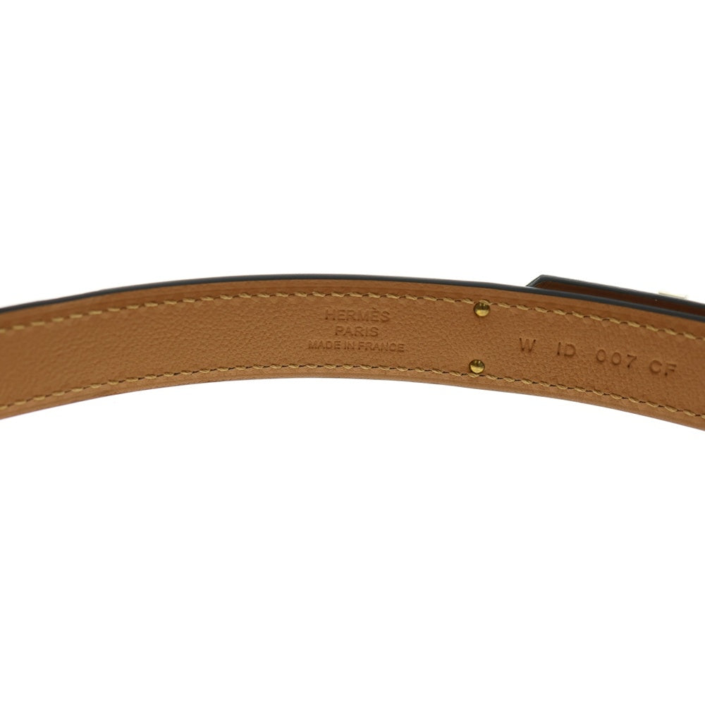 HERMES(エルメス) ケリーベルト18 ヴォーエプソン ゴールド金具 W刻印 レディース エトゥープ ベージュ
