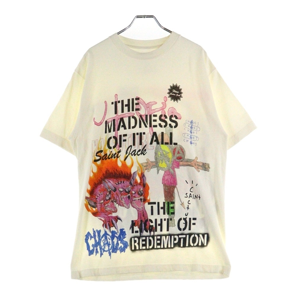 SAINT MICHAEL(セントマイケル) 23SS ×Travis Scott Utopia 3A TEE White トラヴィス スコット ユートピア 半袖Tシャツ カットソー ホワイト