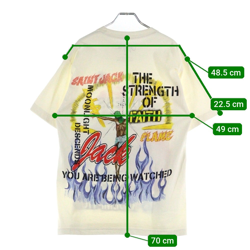 SAINT MICHAEL(セントマイケル) 23SS ×Travis Scott Utopia 3A TEE White トラヴィス スコット ユートピア 半袖Tシャツ カットソー ホワイト