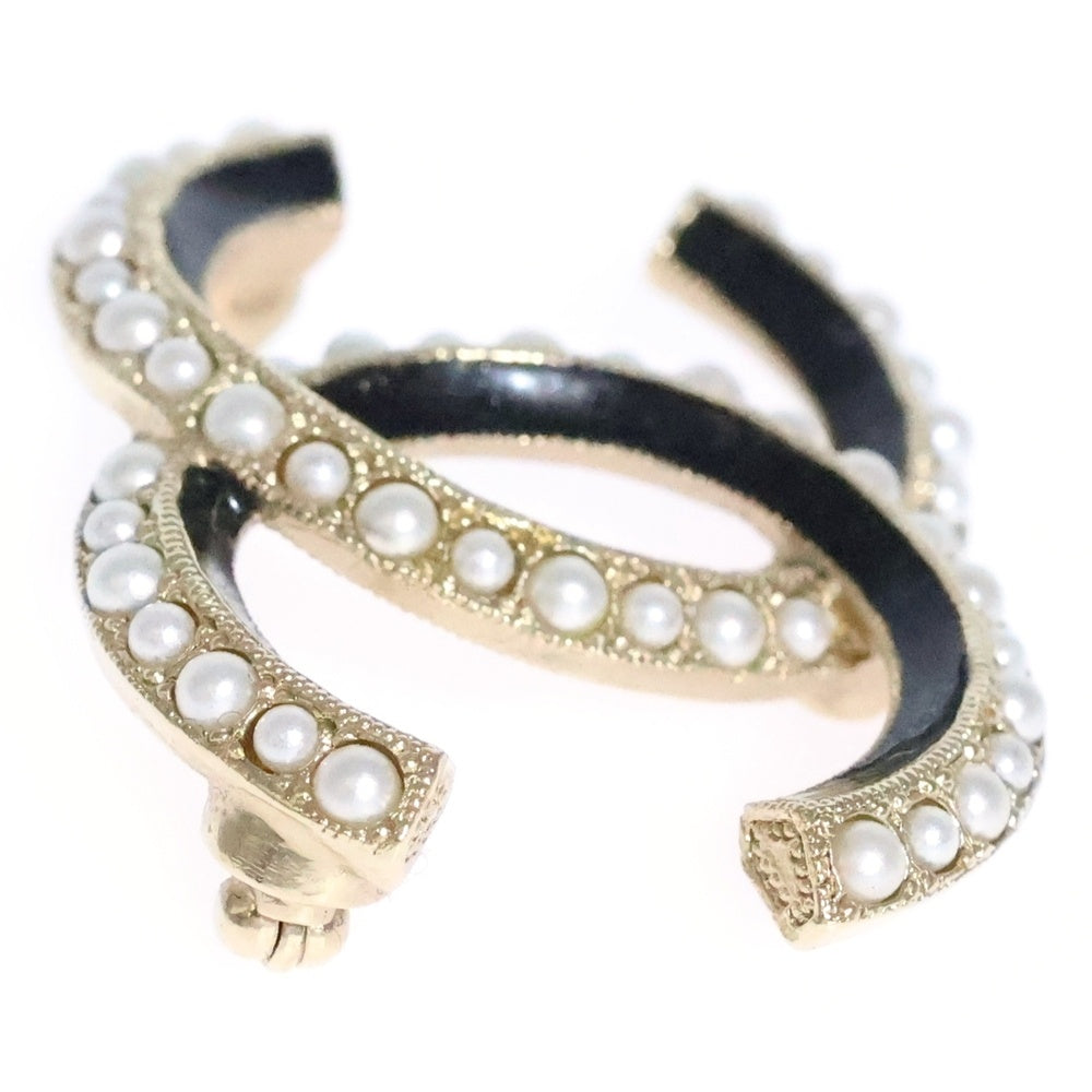 CHANEL(シャネル) ココマーク フェイク7パール ブローチ A19/S ゴールド/ブラック