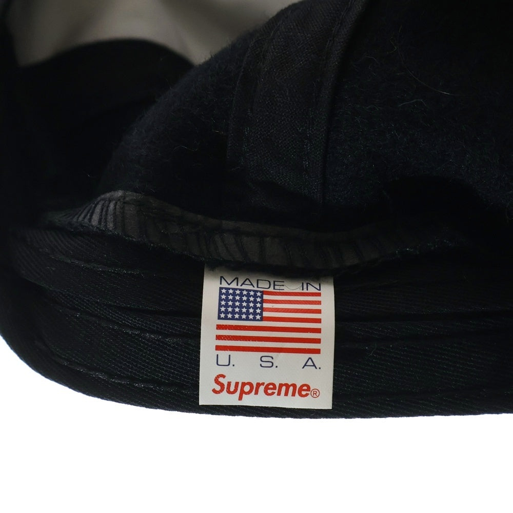 SUPREME(シュプリーム) 15AW Wool S Logo 6-Panel Cap ウール Sロゴ 6パネル キャップ 帽子 ブラック