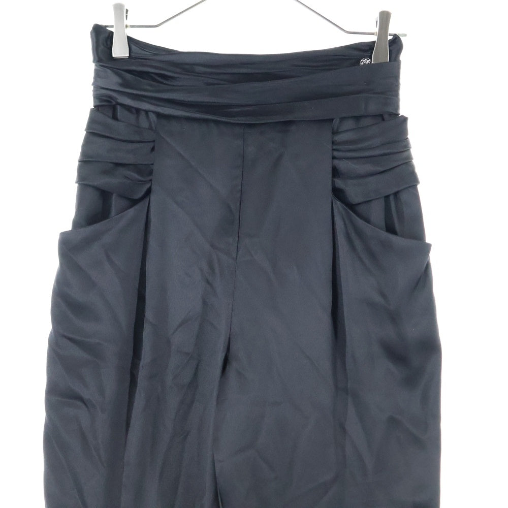 CHANEL(シャネル) シルク ハイウエスト スラックスパンツ