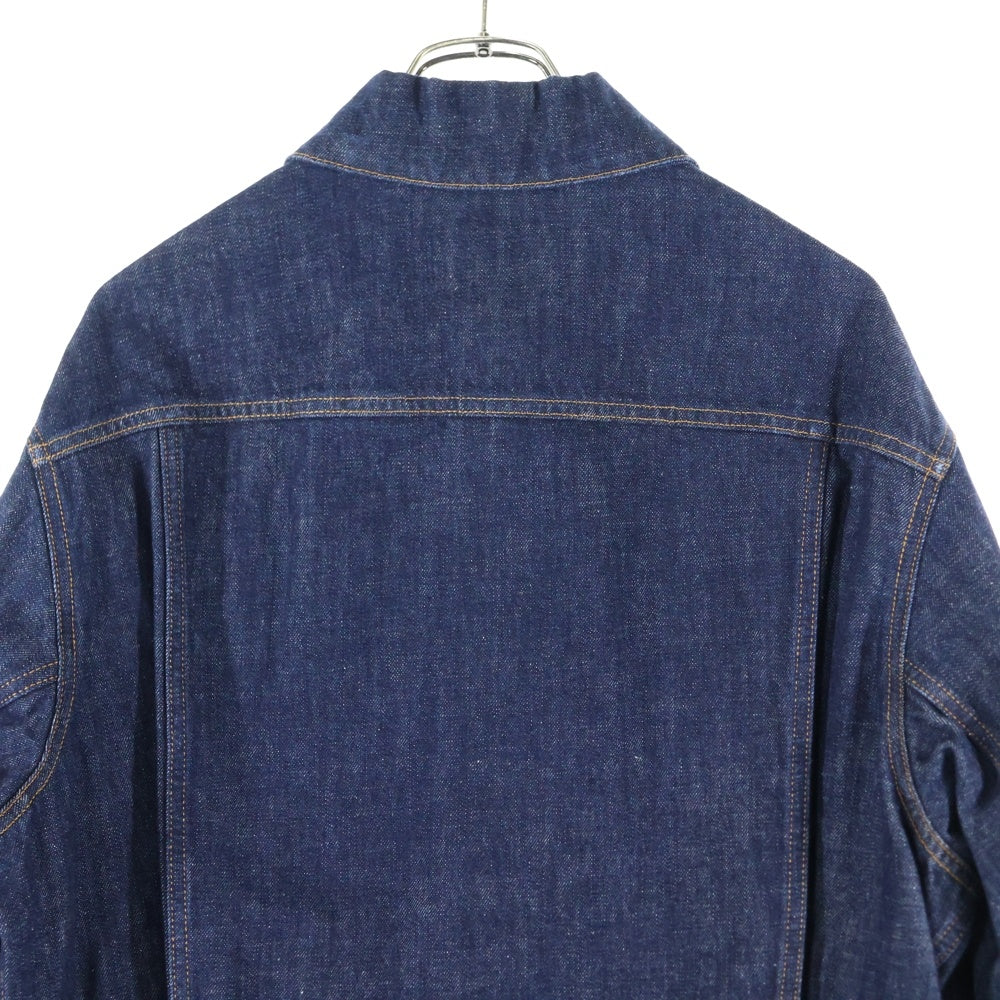 Christian Dior 中綿ニットジャケット M ウール 紺色 Christian Dior(クリスチャンディオール) ビー刺繍 デニム
