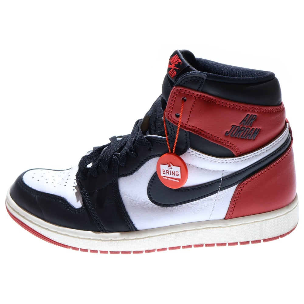 NIKE(ナイキ) AIR JORDAN 1 RETRO HIGH OG BLACK TOE REIMAGINED エアジョーダン1 レトロ OG ブラックトゥリイマジンド ハイカットスニーカー DZ5485-106 US9/27.0cm