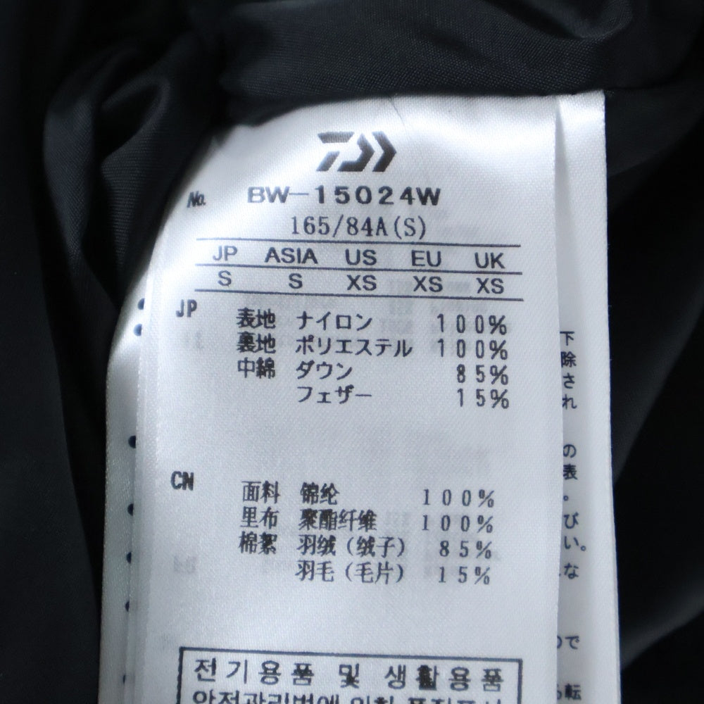 DAIWA PIER39(ダイワ ピアサーティナイン) WINDSTOPPER EXPEDITION DOWN JACKET ウィンドストッパー ダウンジャケット ブラック BW-15024W