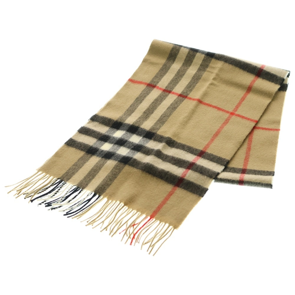 BURBERRY(バーバリー) ノヴァチェック カシミヤマフラー ブラウン