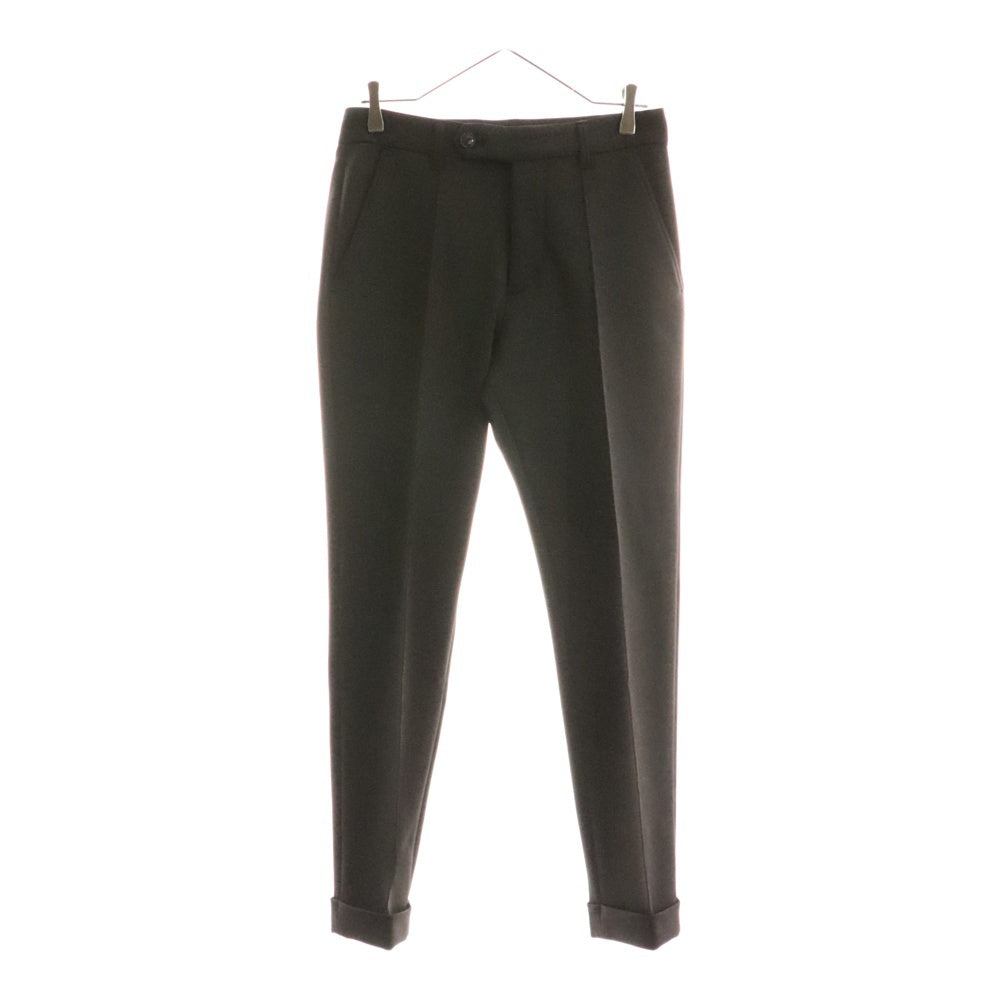 1 PIU 1 UGUALE 3(ウノピゥウノウグァーレトレ) 24AW 2B JACKET CREASE SLACKS スーツ セットアップ ブラック MRB612-POE386 MRP565-POE386