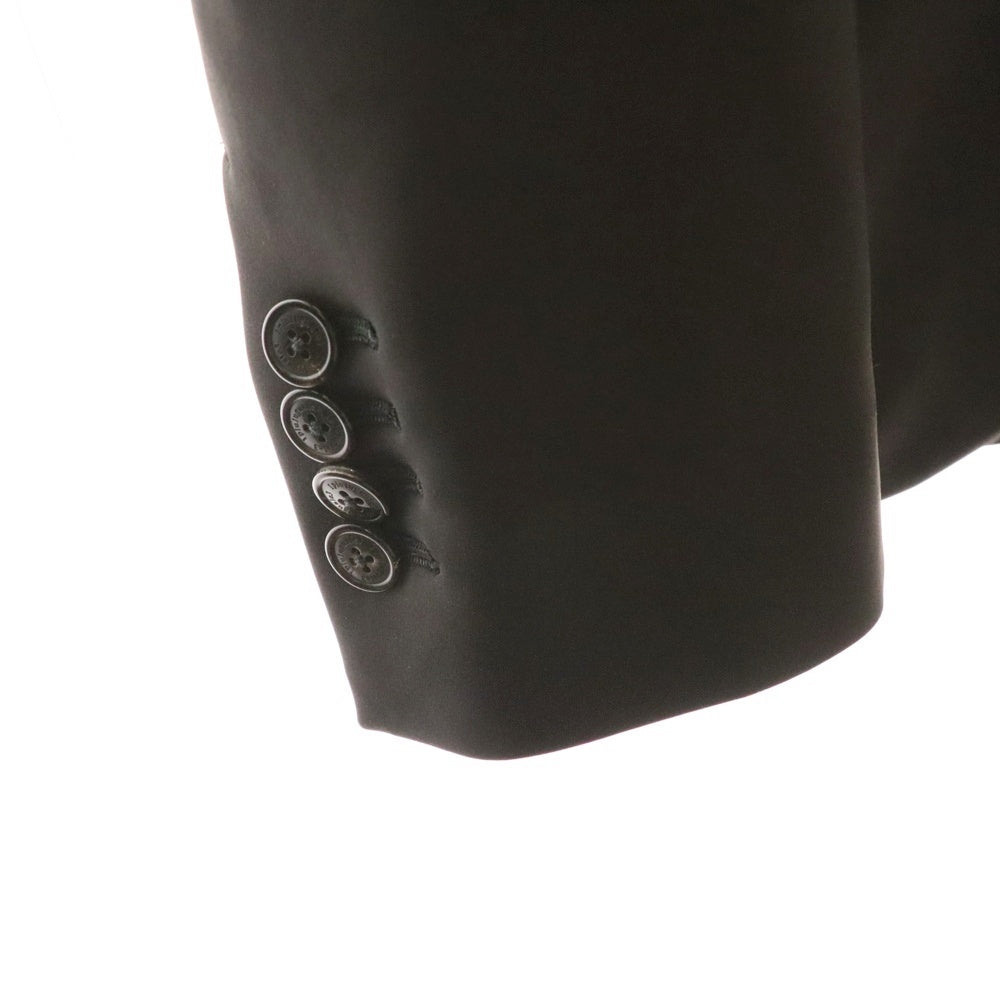 1 PIU 1 UGUALE 3(ウノピゥウノウグァーレトレ) 24AW 2B JACKET CREASE SLACKS スーツ セットアップ ブラック MRB612-POE386 MRP565-POE386